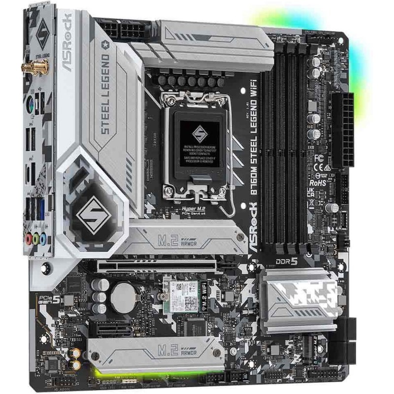 ASRock B760M Steel Legend WiFi Micro-ATX LGA1700 Intel B760
